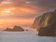 Pololu Sunrise on the island of hawai'i