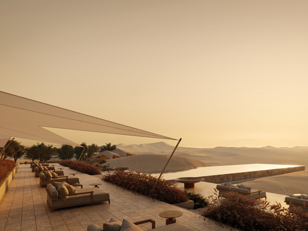 the main pool at The Malkai