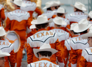 the Texas Longhorns marching band