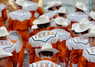the Texas Longhorns marching band
