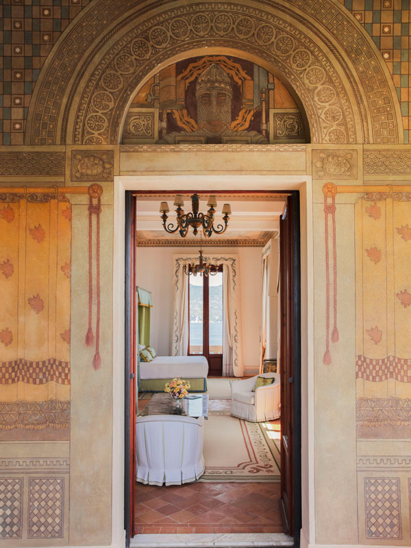 a bedroom suite at Villa Beatrice in Portofino, Italy