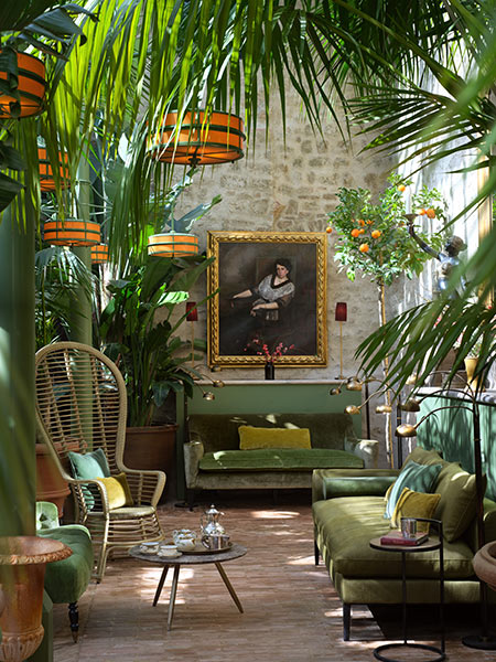 Palm Court at Italy&rsquo;s Reschio Hotel