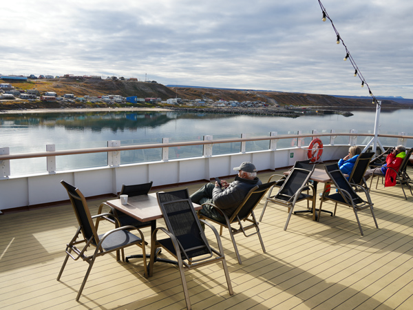 Departing Pond Inlet onboard HX Expeditions