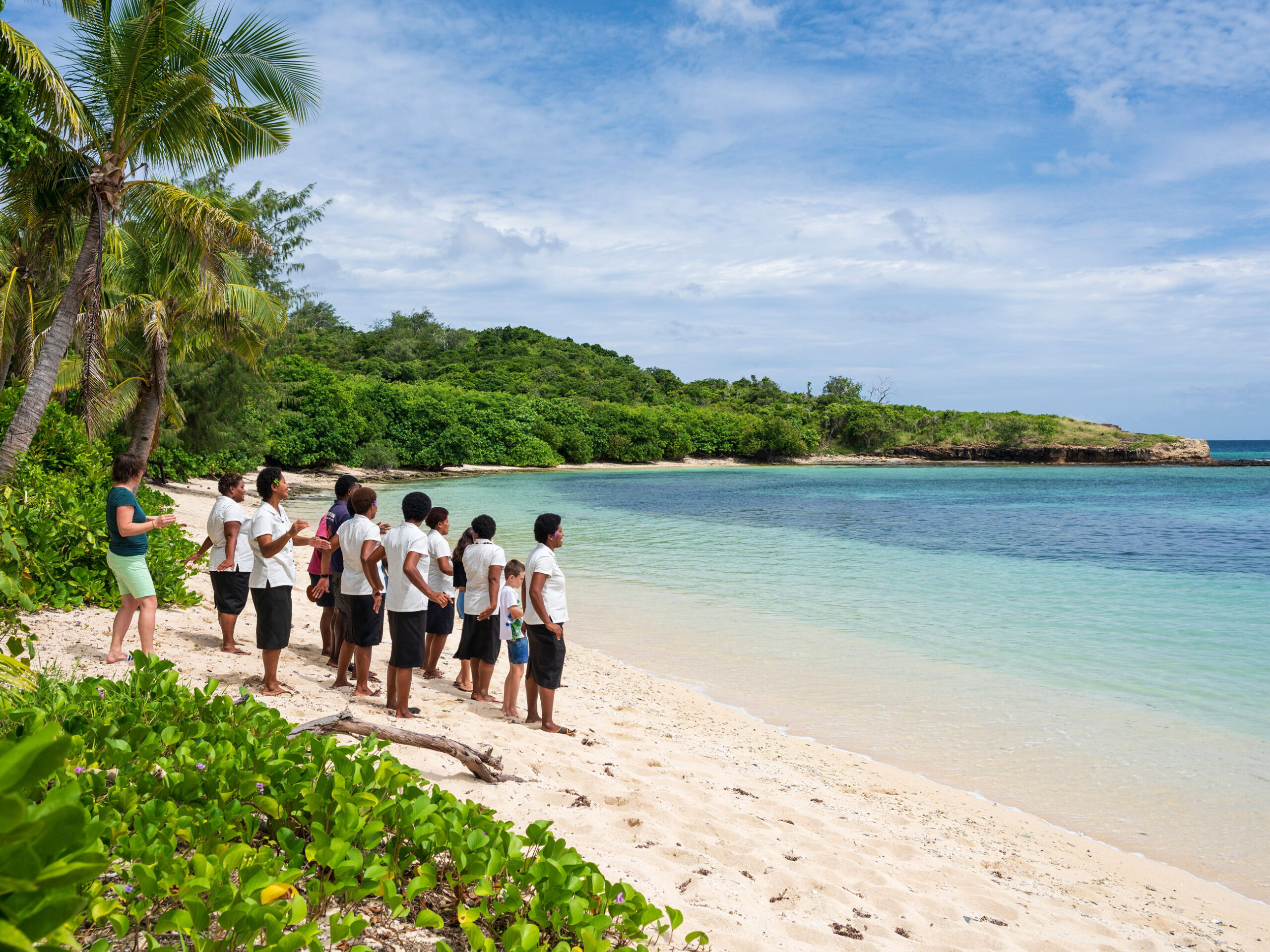 island welcome in Fiji