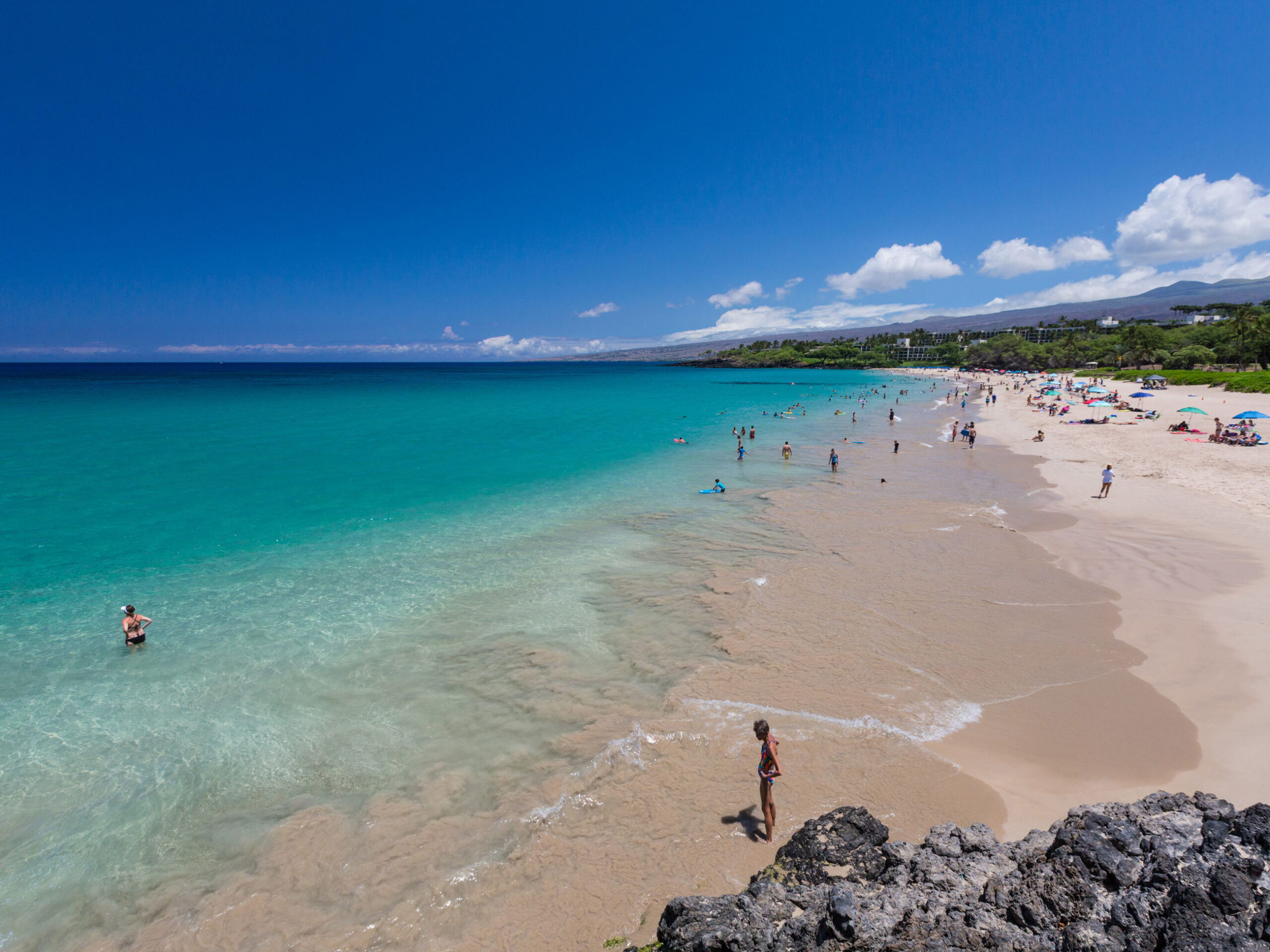 the Hapuna State Beach Park in Hawaii