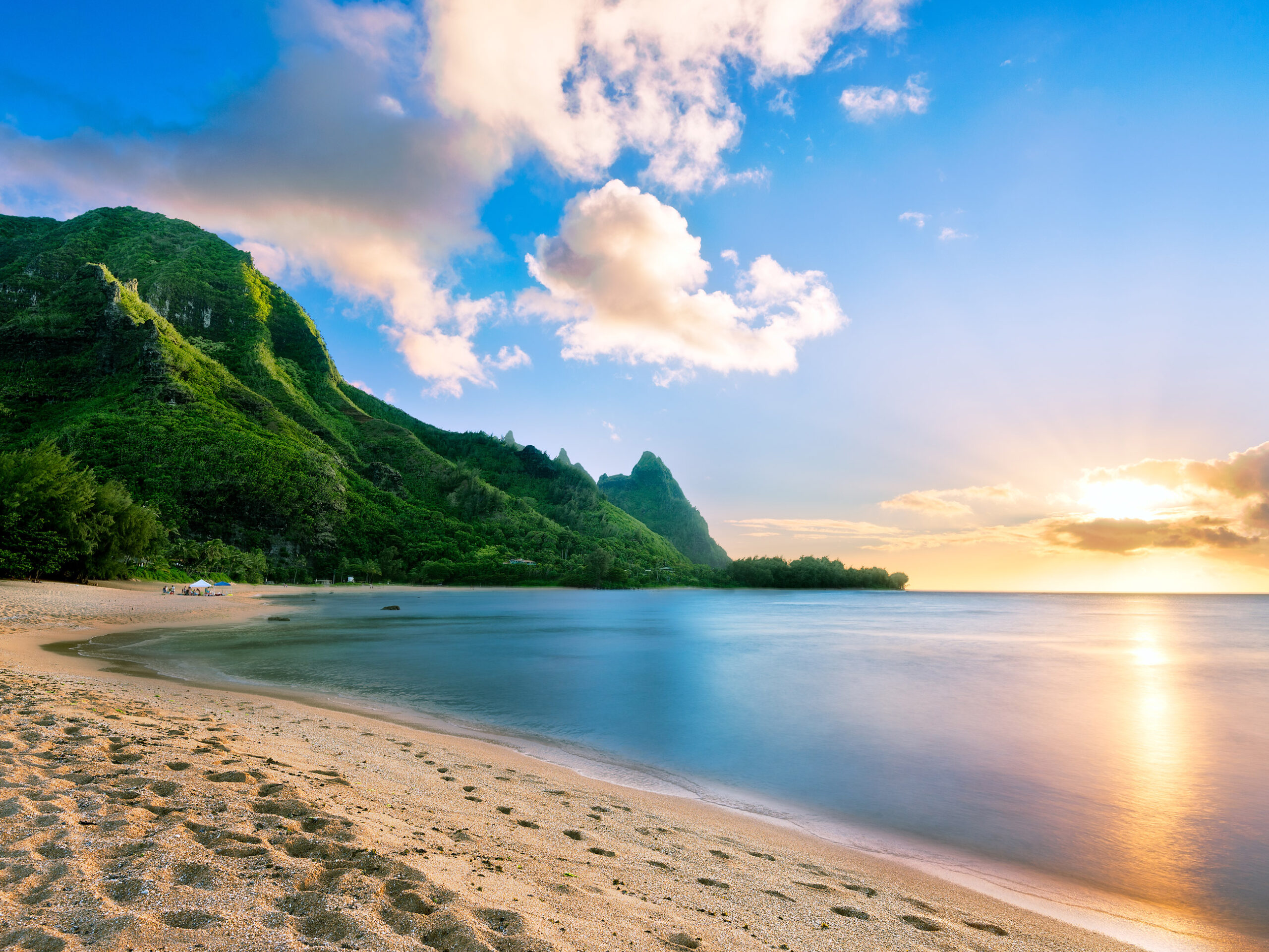 Bali Hai from Tunnels Beach, Kauai, Hawaii