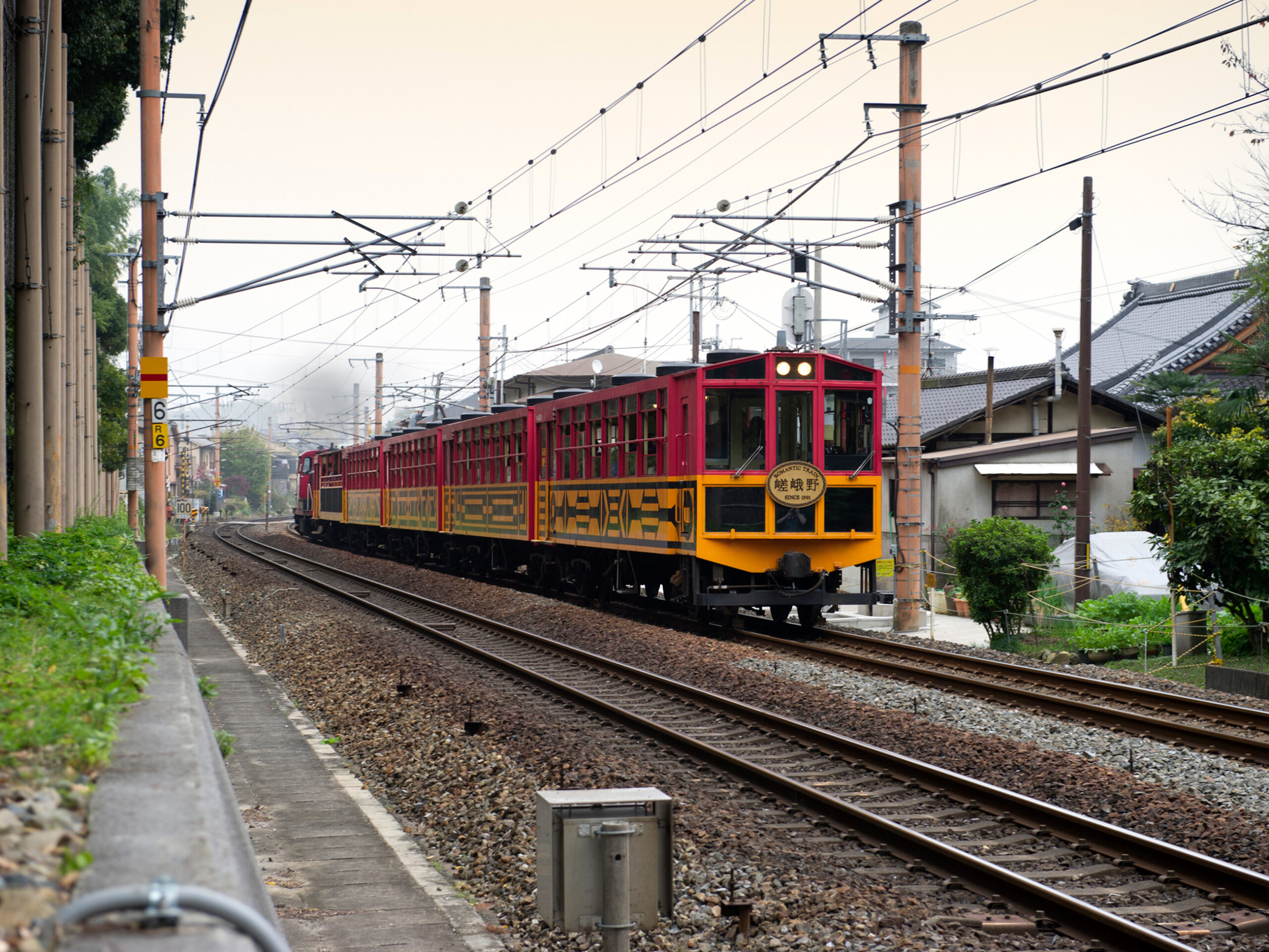 the Sagano Romantic Train in Japan