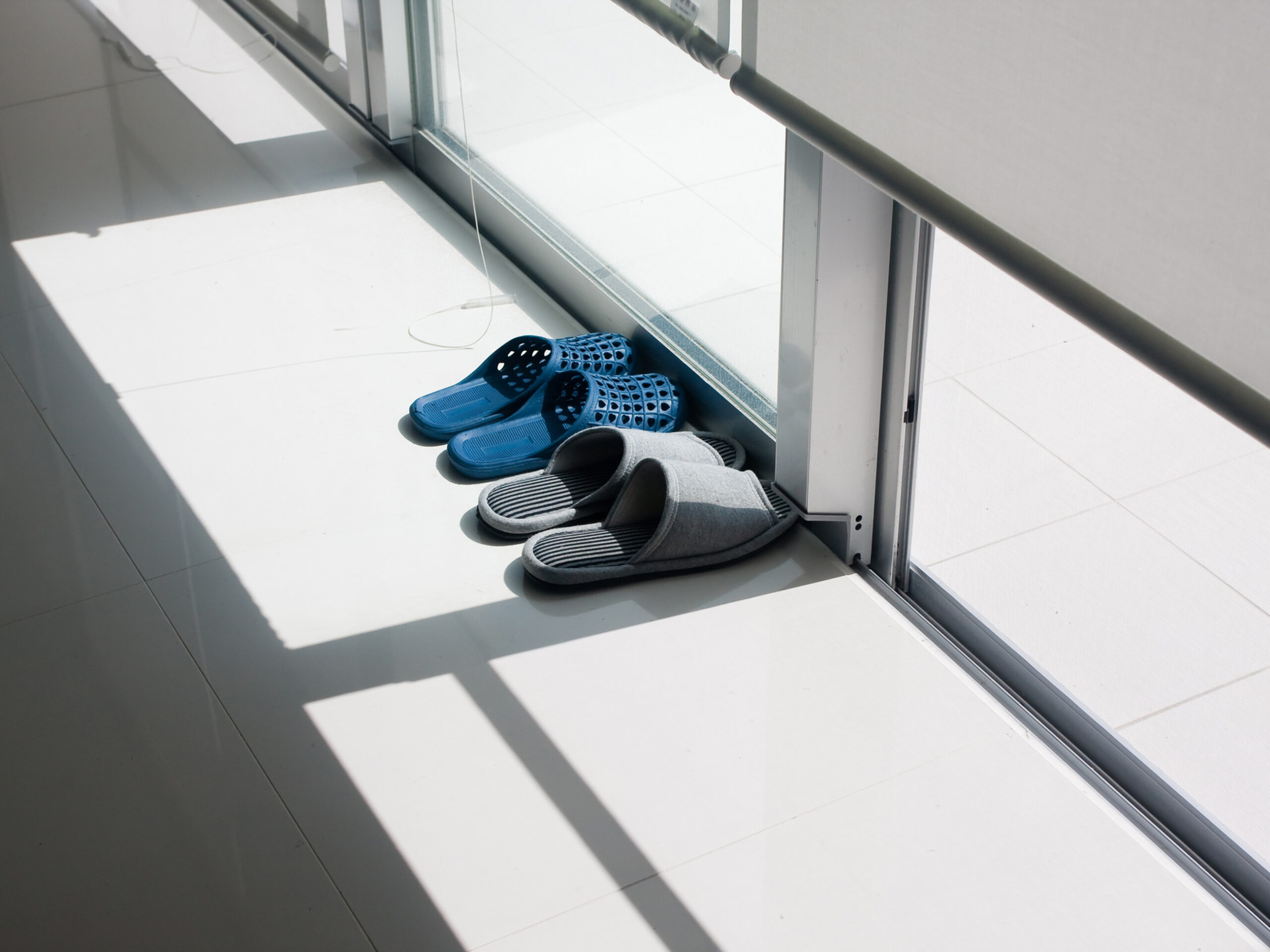 slippers at the door