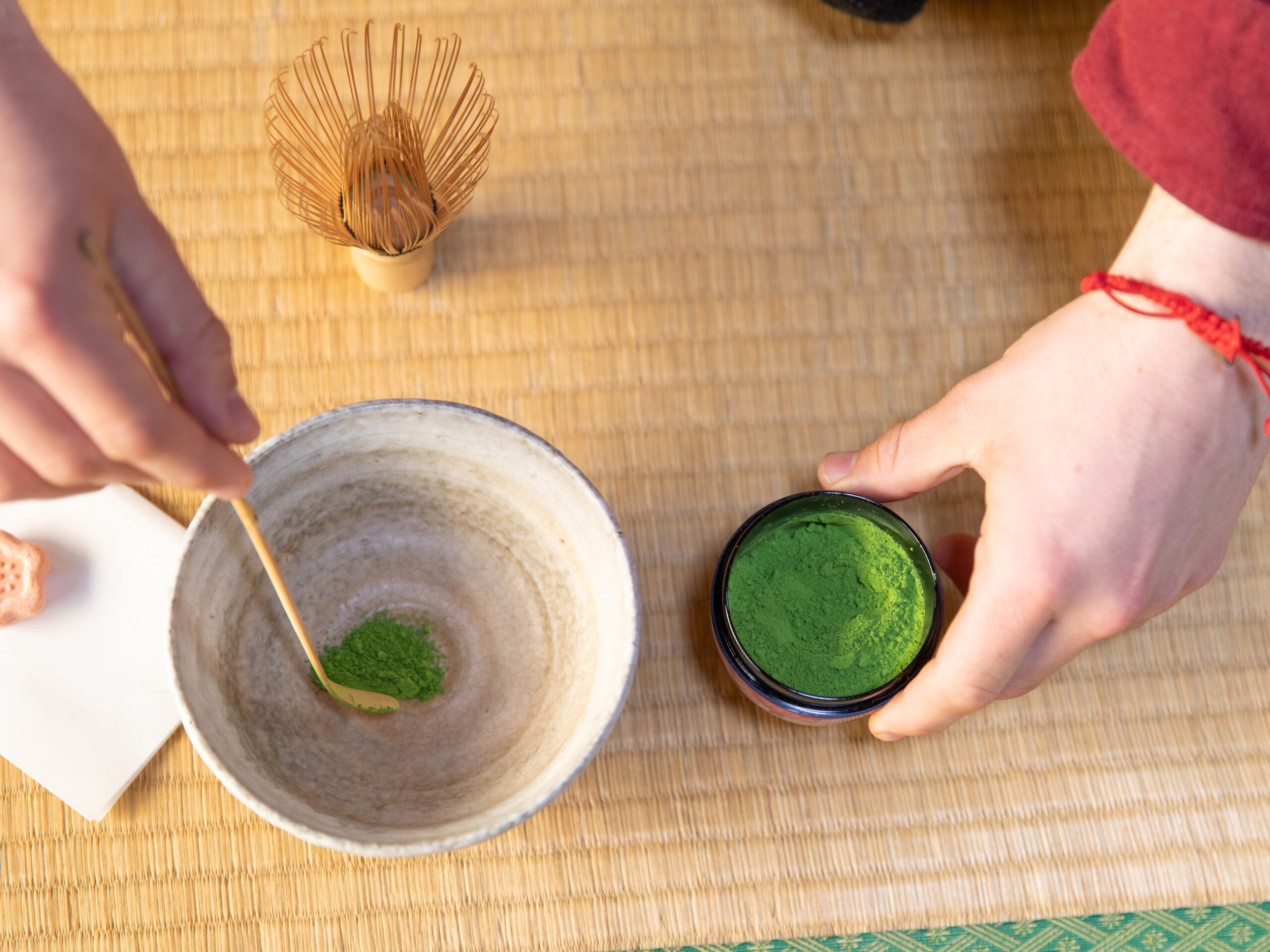 matcha tea ceremony in Kyoto