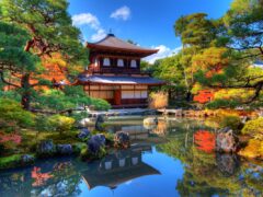 Ginkaku-ji Temple of the Silver Pavilion in Kyoto, Japan