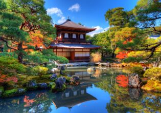 Ginkaku-ji Temple of the Silver Pavilion in Kyoto, Japan