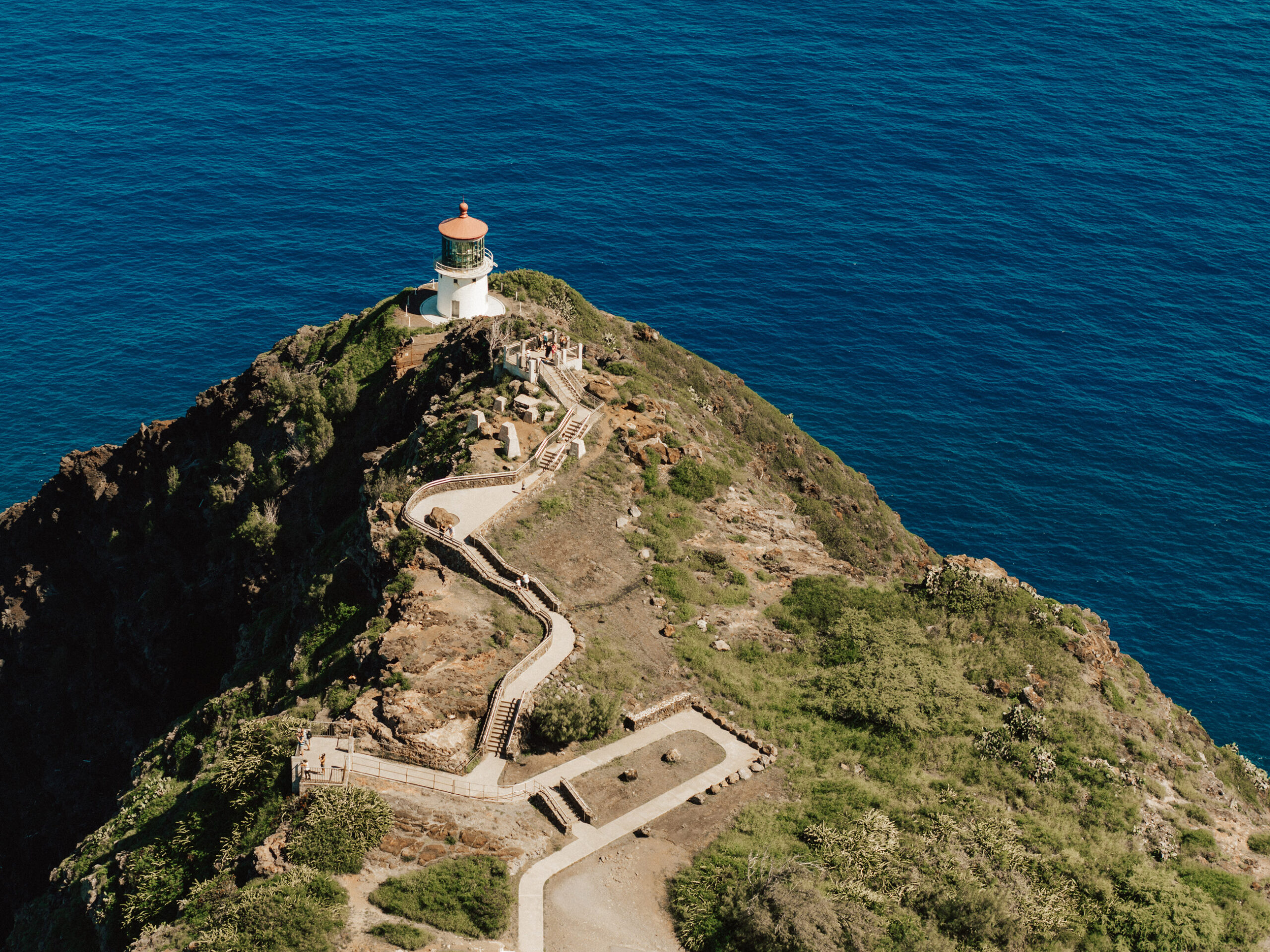 Makapuʻu Point Lighthouse from above