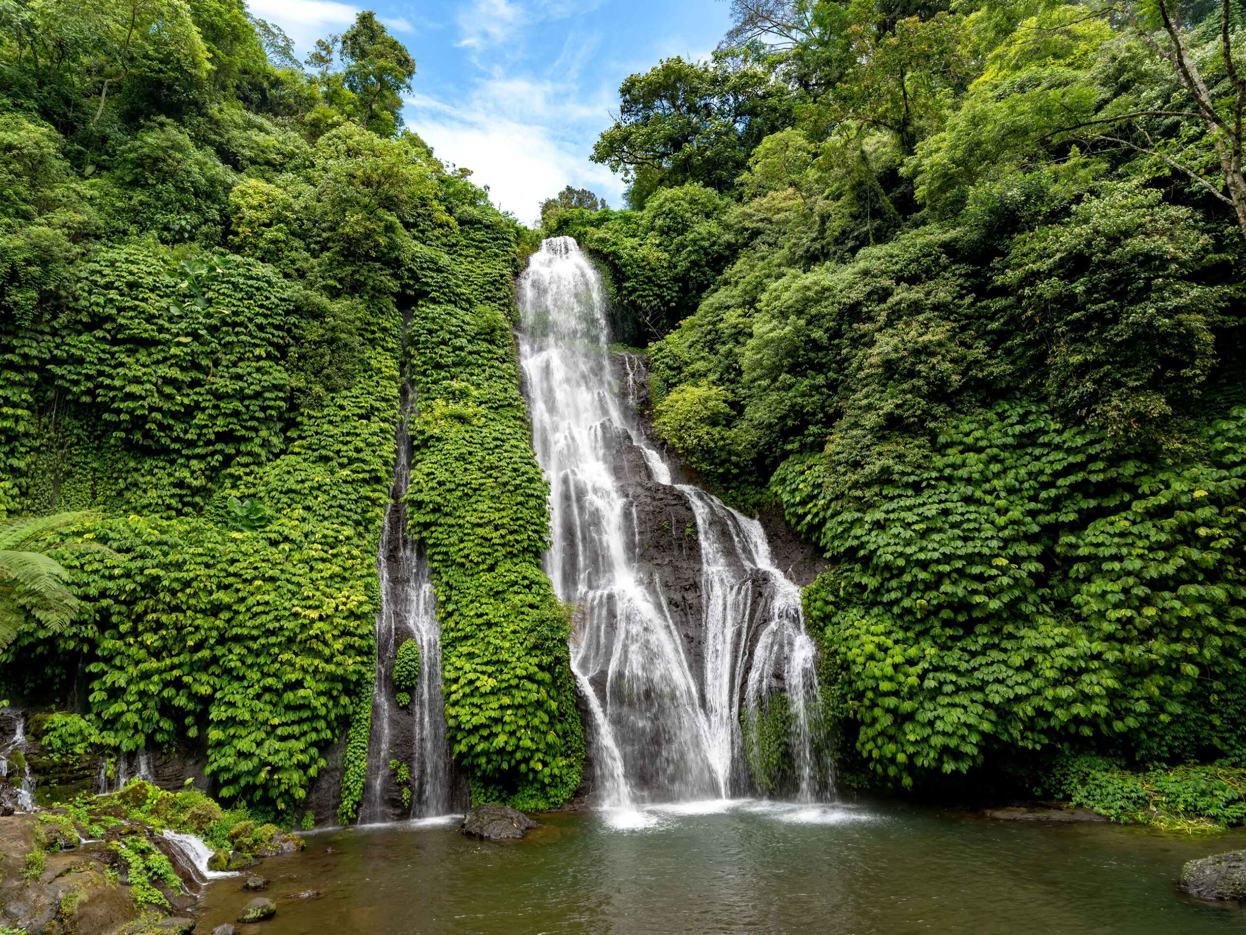 Banyumala Twin Waterfall in Northern Bali