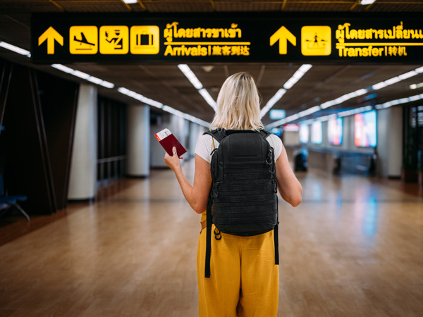 Passenger at Bangkok Airport, Thailand