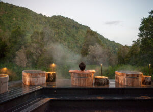 Ritual Patagónico Spa person in herbal Bath chile