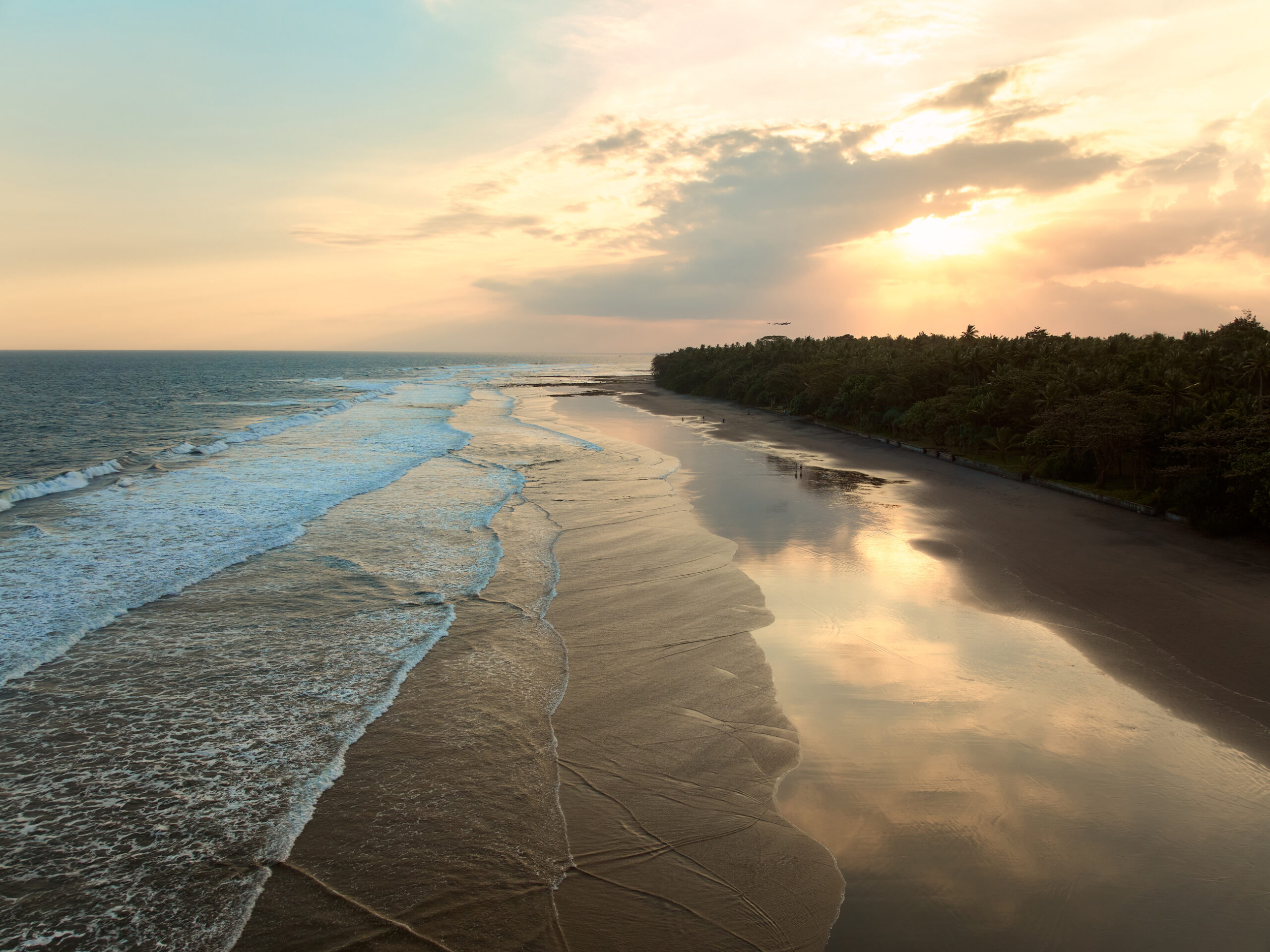 Medewi Beach at sunset