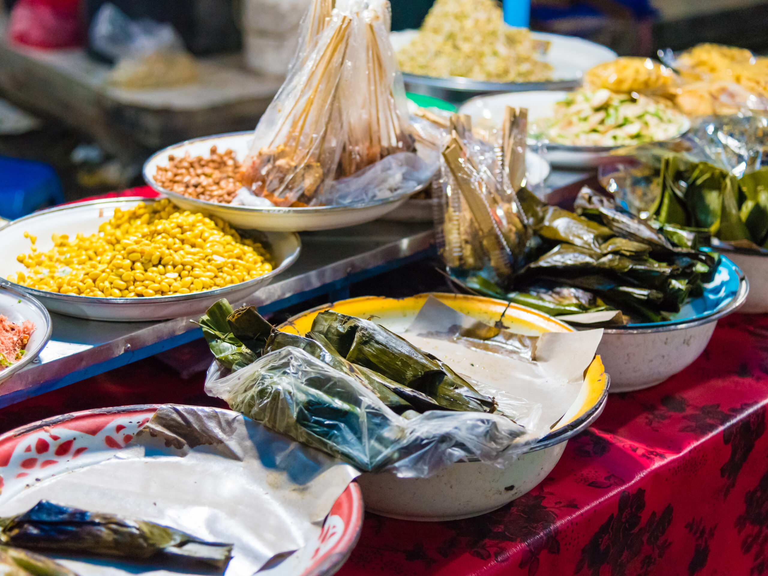 a food stall at Gianyar Night Market in Bali