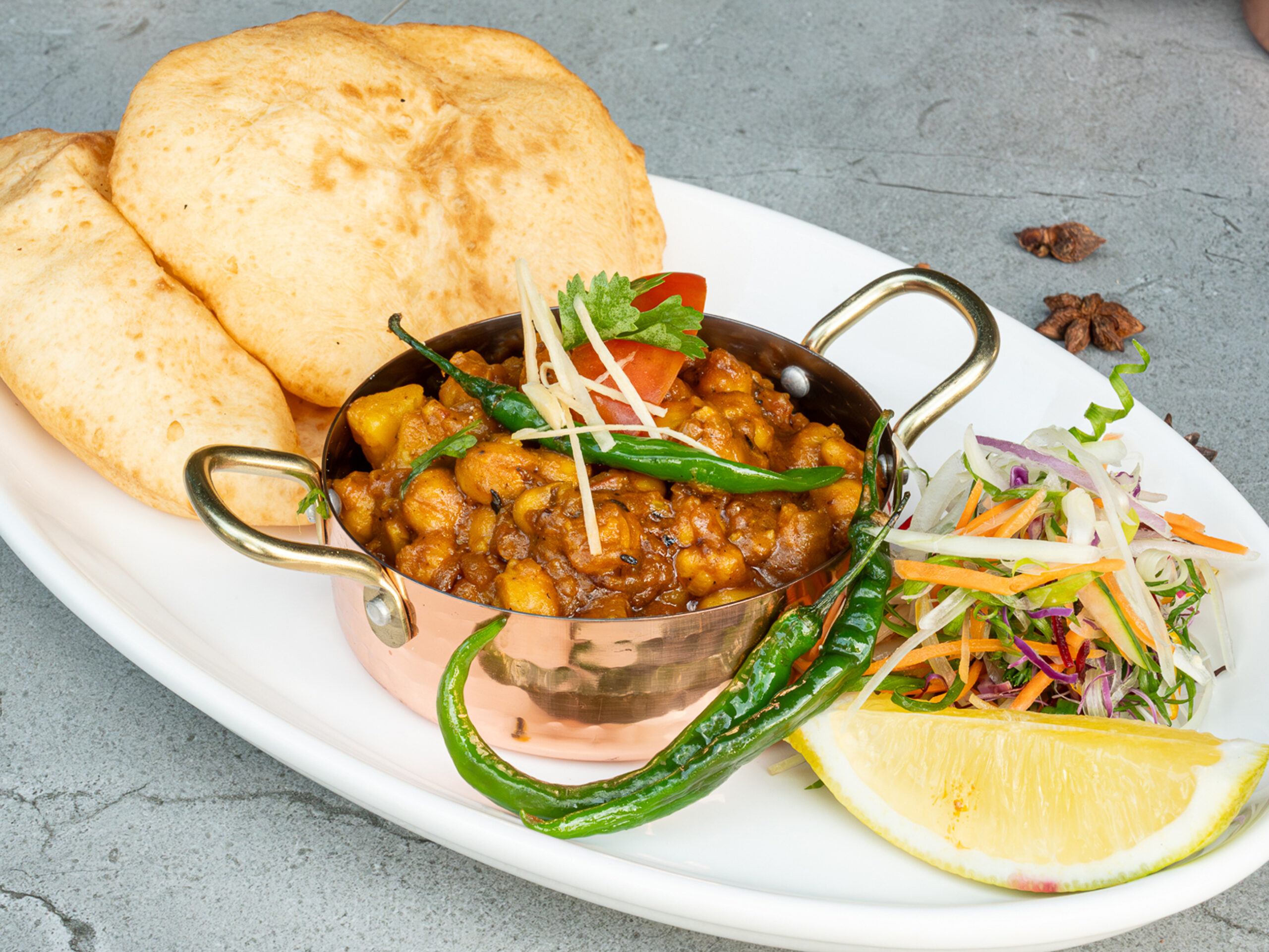 a close-up of food at Indigo Indian & Asian Restaurant