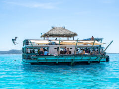 the floating club at Cloud 9, Denarau Island in Fiji