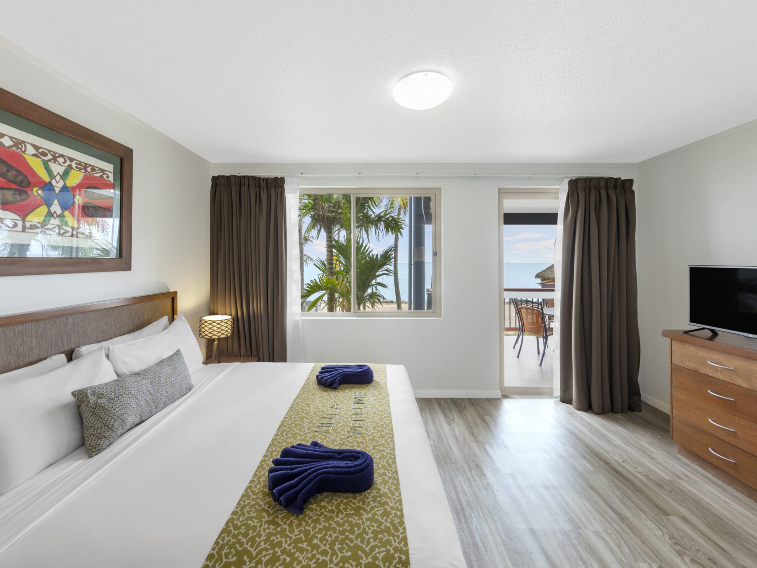 an oceanview room at Club Wyndham Denarau Island