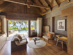 the beachfront villa at Six Senses Fiji