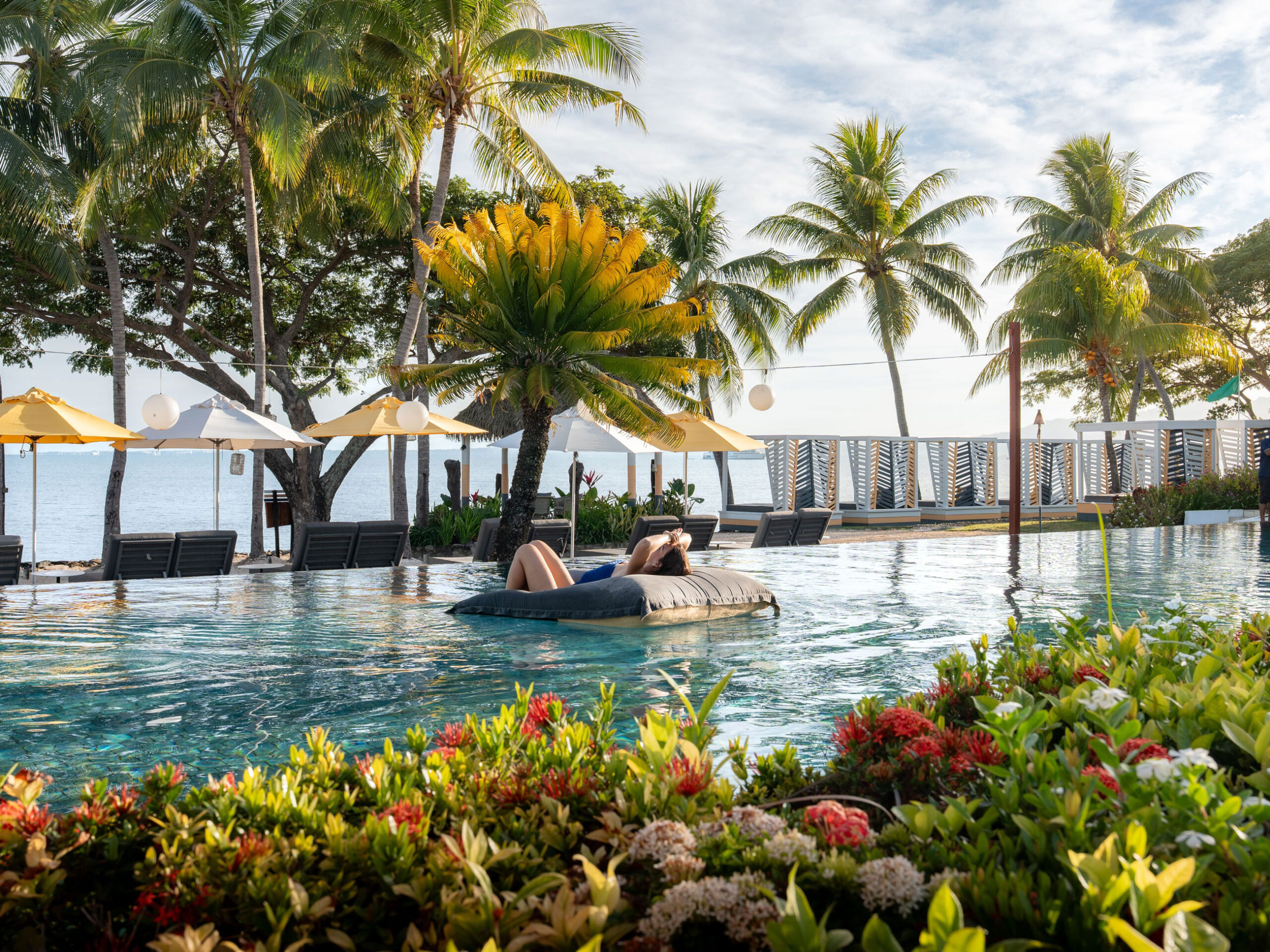 the pool at Sofitel Resort and Spa, Fiji