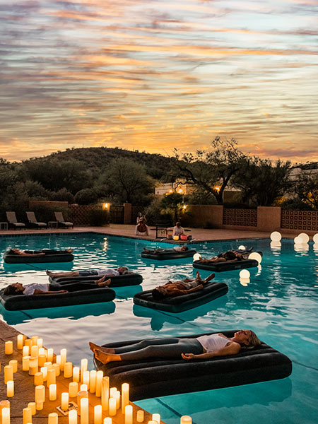 Canyon Ranch floating pool