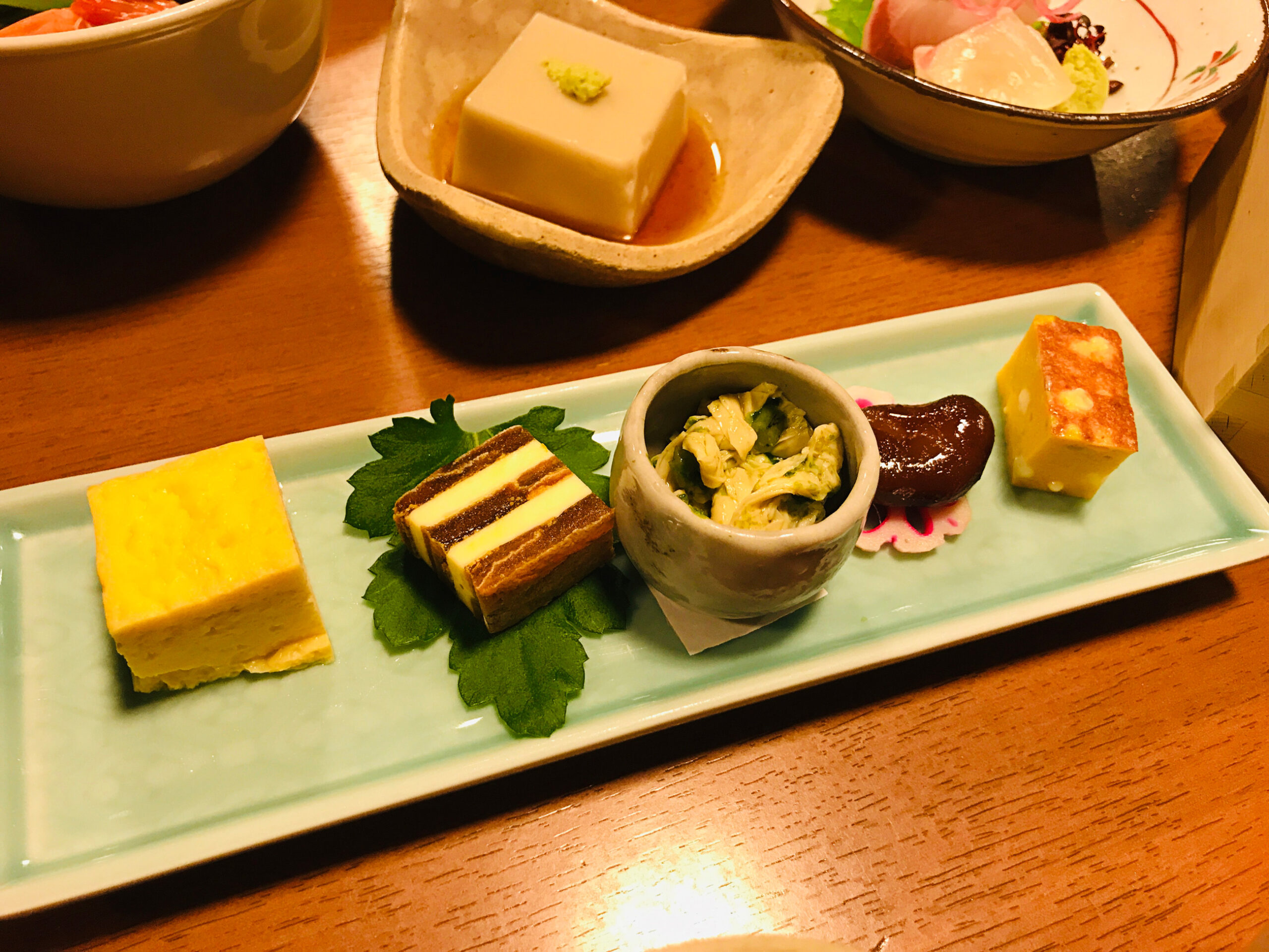 a kaiseki dinner in Kyoto, Japan