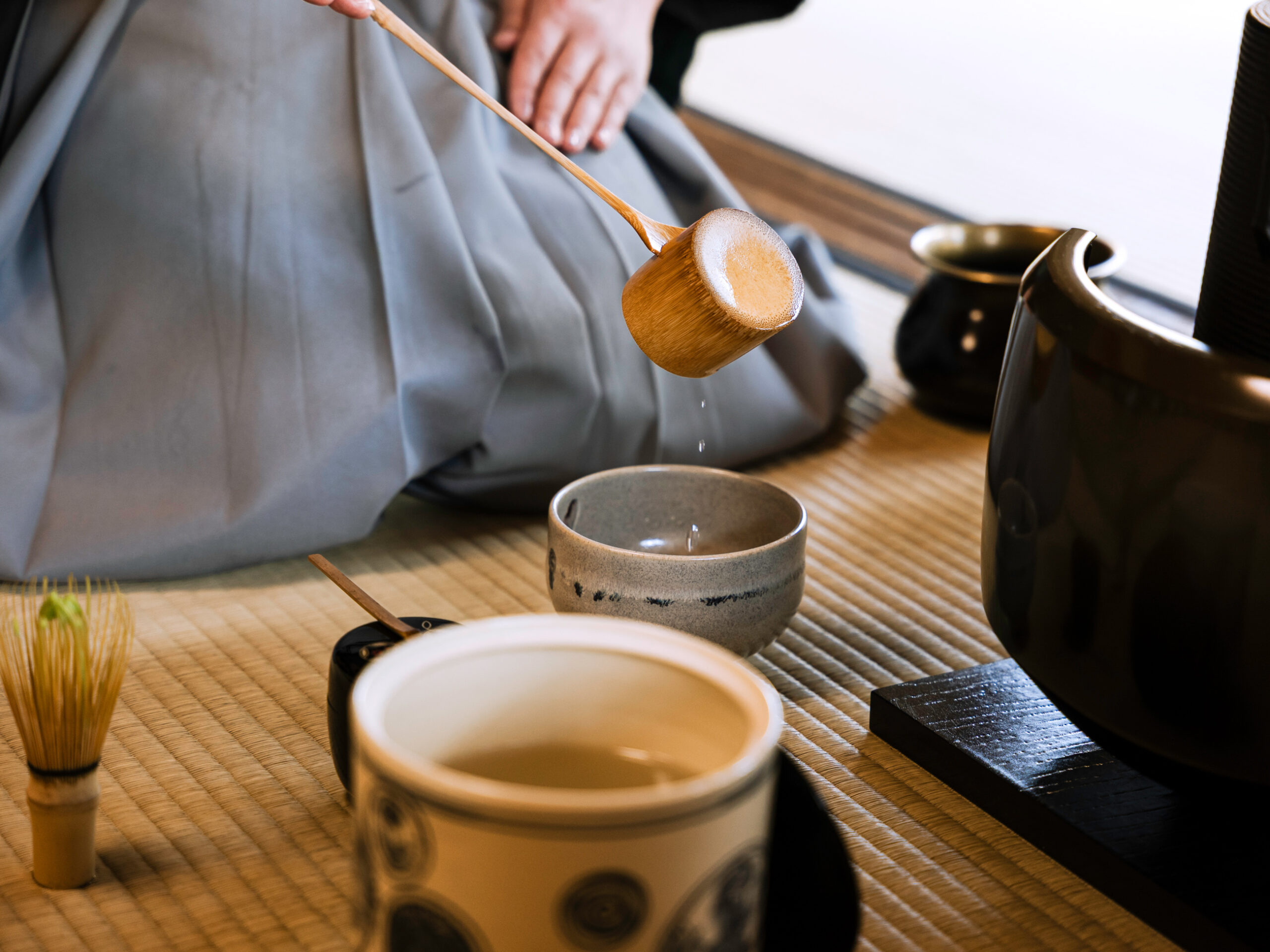 a traditional tea ceremony in Kyoto, Japan