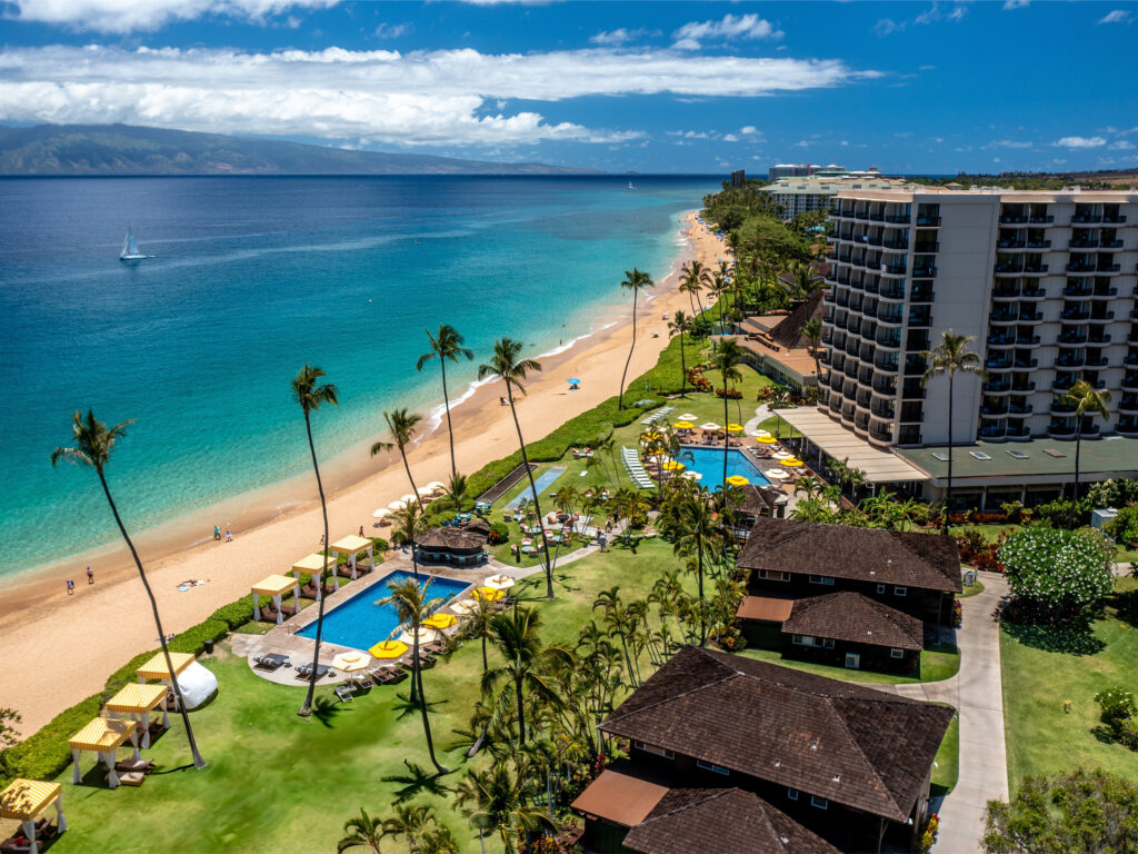 Aerial view of the Royal Lahaina Resort in Maui