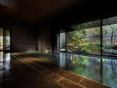 the onsen bath at Yuen Bettei Daita Tokyo