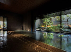 the onsen bath at Yuen Bettei Daita Tokyo