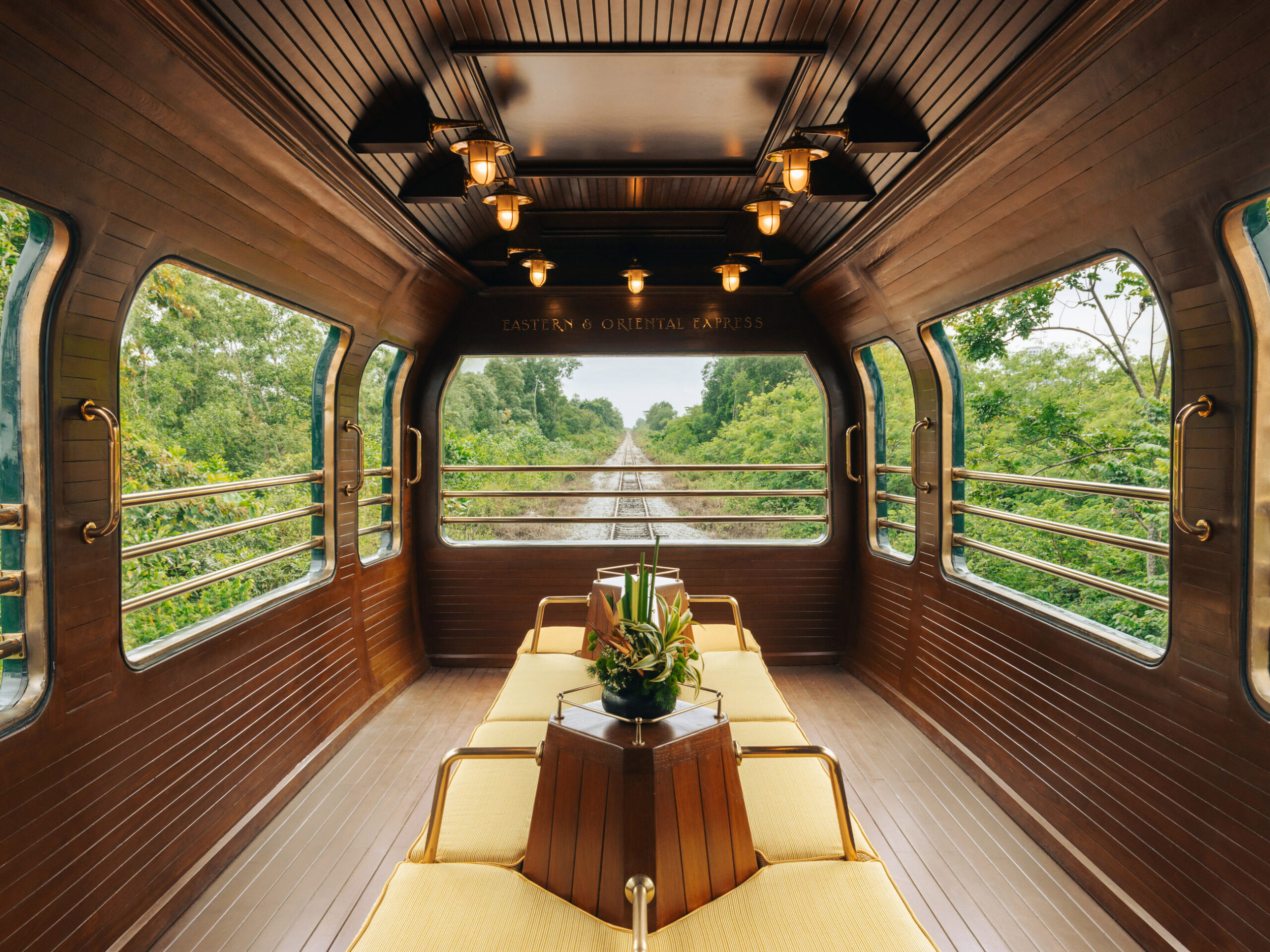 the Observation Car, Eastern & Oriental Express, A Belmond Train, Southeast Asia
