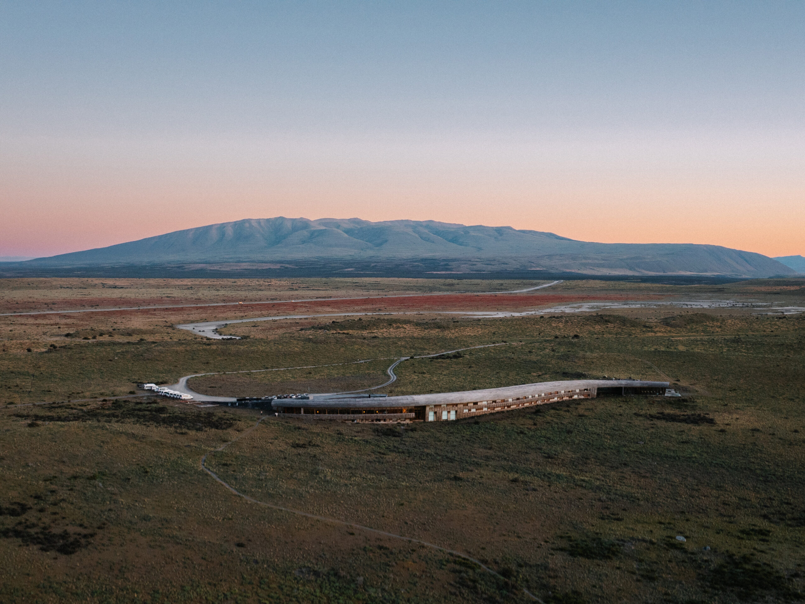 Beckons Tierra Patagonia from above