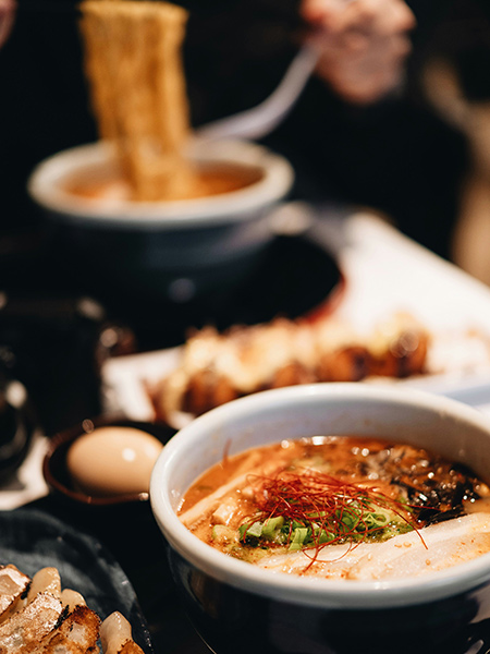 table at mealtime in japan