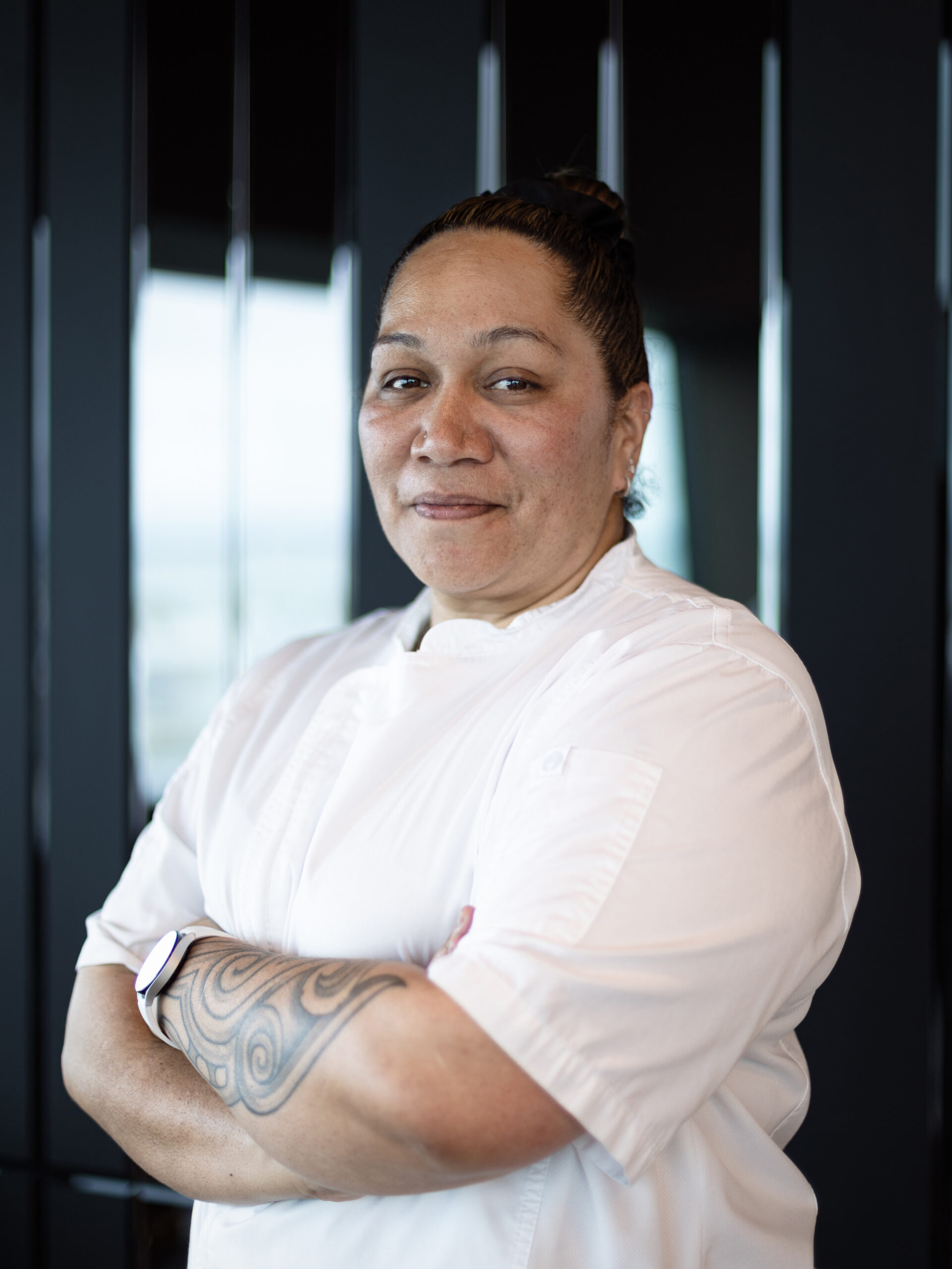 Chef Nancye Pirini at Te Kaahu