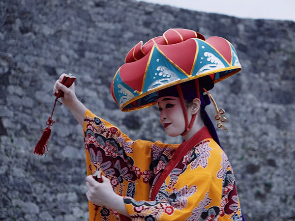 Ryukyu dance Chatan (Zakimi castle)