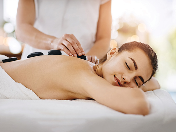 woman getting a massage