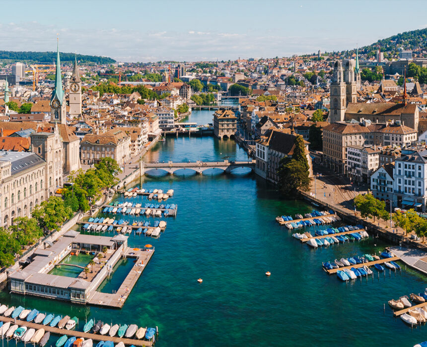 Zurich city by day