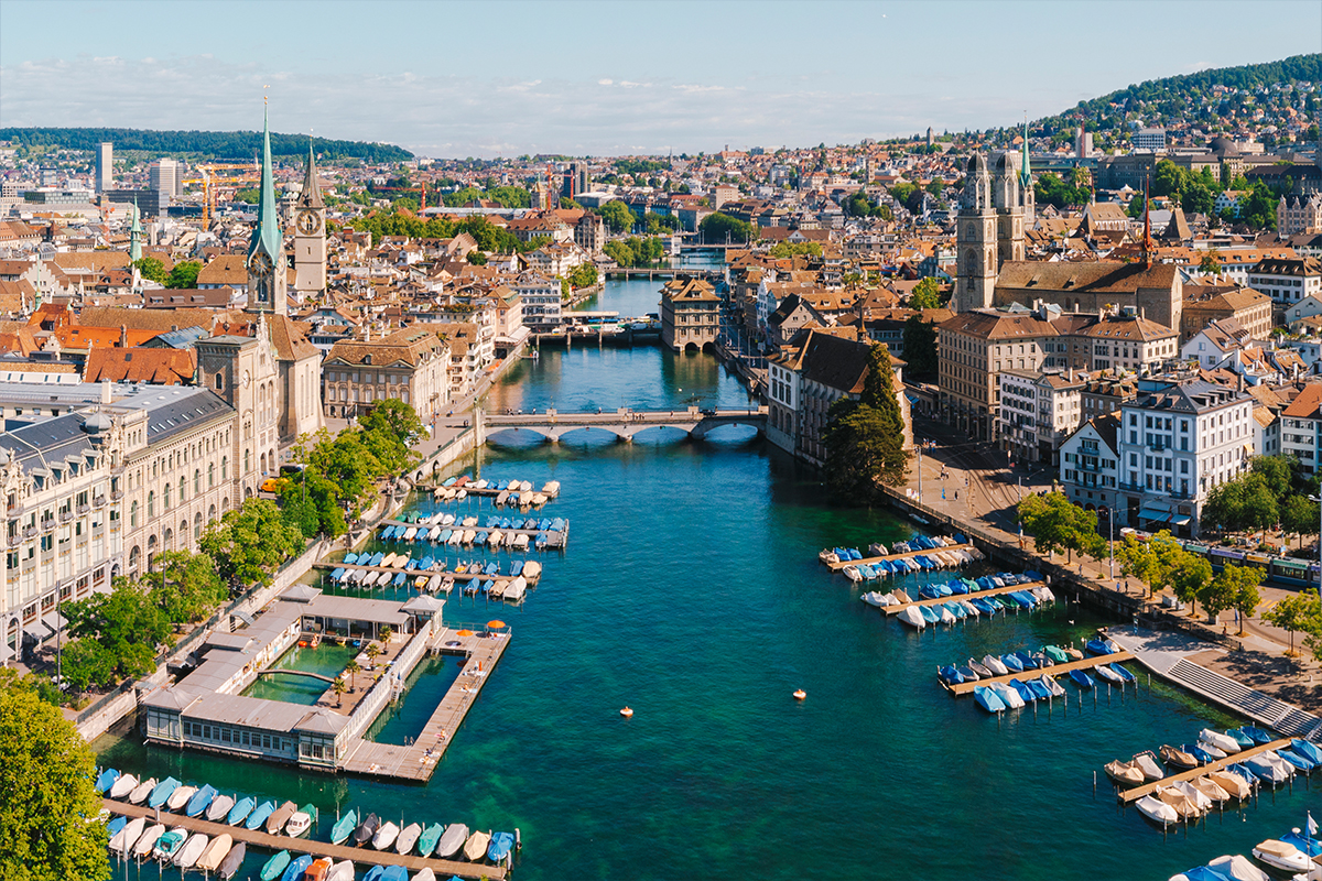 Zurich city by day